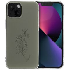 iMoshion Coque Design iPhone 13 Mini - Floral Green