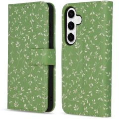 iMoshion Étui de téléphone portefeuille Design Samsung Galaxy S24 Plus - Green Flowers