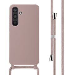 iMoshion Coque en silicone avec cordon Samsung Galaxy S24 - Sand Pink