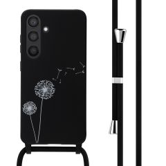 iMoshion Coque design en silicone avec cordon Samsung Galaxy S24 - Dandelion Black