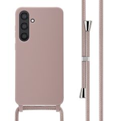 iMoshion Coque en silicone avec cordon Samsung Galaxy S24 Plus - Sand Pink