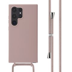 iMoshion Coque en silicone avec cordon Samsung Galaxy S24 Ultra - Sand Pink