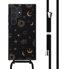 iMoshion Coque design en silicone avec cordon Samsung Galaxy S24 Ultra - Sky Black