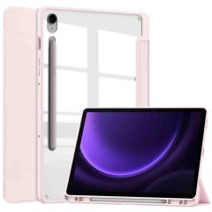 iMoshion Coque tablette rigide Trifold iPad Samsung Tab S9 FE / Tab S9 - Rose