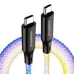 iMoshion Câble de charge rapide RGB - USB-C vers USB-C - 1 mètre 