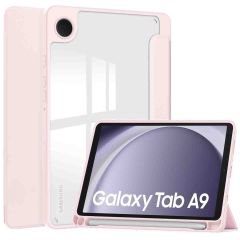 iMoshion Coque tablette rigide Trifold iPad Samsung Galaxy Tab A9 - Rose