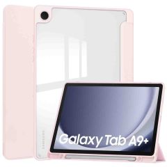 iMoshion Coque tablette rigide Trifold iPad Samsung Galaxy Tab A9 Plus - Rose