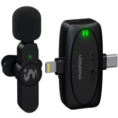 iMoshion Microphone pour téléphone - Micro cravate - Sans fil - Bluetooth / Lightning / USB-C
