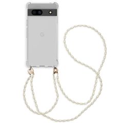 iMoshion Coque avec dragonne + ﻿bracelet - Perles Google Pixel 7a - Transparent