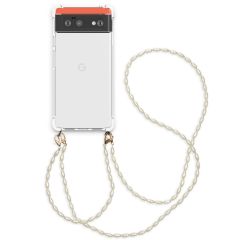 iMoshion Coque avec dragonne + ﻿bracelet - Perles Google Pixel 6 - Transparent