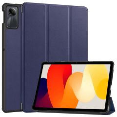 iMoshion Coque tablette Trifold Xiaomi Redmi Pad SE - Bleu foncé