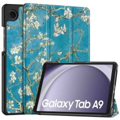 iMoshion Coque tablette Design Samsung Galaxy Tab A9 8.7 pouces - Green Plant