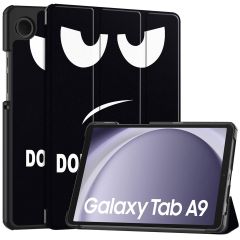 iMoshion Coque tablette Design Samsung Galaxy Tab A9 8.7 pouces - Don't touch