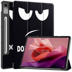 iMoshion Coque tablette Trifold Lenovo Tab P12 - Don't touch