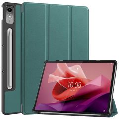 iMoshion Coque tablette Trifold Lenovo Tab P12 - Vert foncé