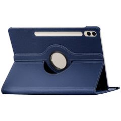 iMoshion Coque tablette rotatif à 360° Samsung Galaxy Tab S9 Ultra - Bleu foncé