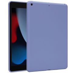 Accezz Coque Liquid Silicone iPad 9 (2021) 10.2 pouces / iPad 8 (2020) 10.2 pouces / iPad 7 (2019) 10.2 pouces - Lila