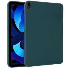 Accezz Coque Liquid Silicone avec porte-stylet iPad Air 5 (2022) / Air 4 (2020) - Vert foncé