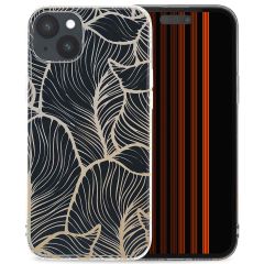 iMoshion Coque Design iPhone 15 Plus - Golden Leaves