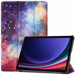 iMoshion Coque tablette Design Trifold Samsung Galaxy Tab S9 - Space