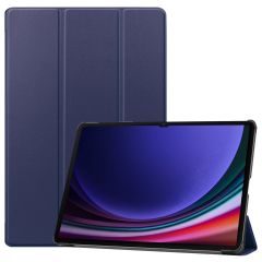iMoshion Coque tablette Trifold Samsung Galaxy Tab S9 Plus - Bleu foncé