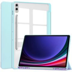 iMoshion Coque tablette rigide Trifold Samsung Galaxy Tab S9 Plus - Bleu clair