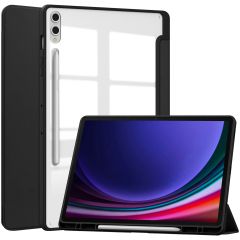 iMoshion Coque tablette rigide Trifold Samsung Galaxy Tab S9 Plus - Noir