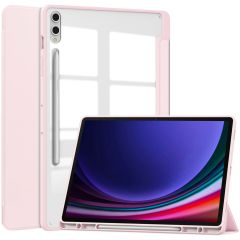 iMoshion Coque tablette rigide Trifold Samsung Galaxy Tab S9 Plus - Rose