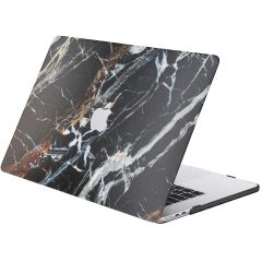 iMoshion Coque Design Laptop MacBook Air 15 pouces (2023) - Black Marble