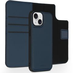 Accezz Premium Leather 2 in 1 Wallet Bookcase l'iPhone 15 - Bleu foncé