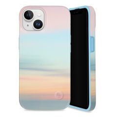 Selencia Aurora Coque Fashion iPhone 15 - Coque durable - 100% recyclée - Sky Sunset Multicolor