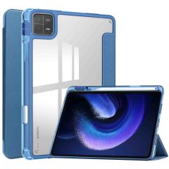 iMoshion Coque tablette rigide Trifold Xiaomi Pad 6 / 6 Pro - Bleu