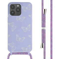 iMoshion Coque design en silicone avec cordon iPhone 15 Pro Max - Butterfly