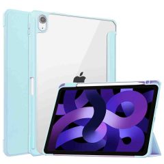 iMoshion Coque tablette rigide Trifold iPad Air 5 (2022) / Air 4 (2020) - Bleu clair