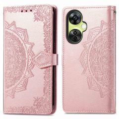 iMoshion Etui de téléphone portefeuille Mandala OnePlus Nord CE 3 Lite - Rose Dorée