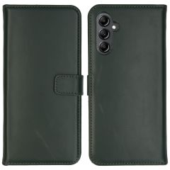 Selencia Étui de téléphone portefeuille en cuir véritable Samsung Galaxy A14 (5G/4G) - Vert