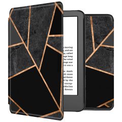 iMoshion Coque à rabat design Slim Hard Amazon Kindle (2022) 11th gen - Black Graphic