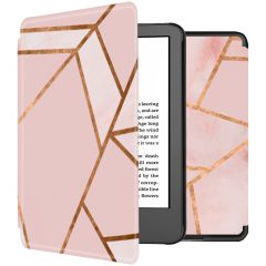 iMoshion Coque à rabat design Slim Hard Amazon Kindle (2022) 11th gen - Pink Graphic
