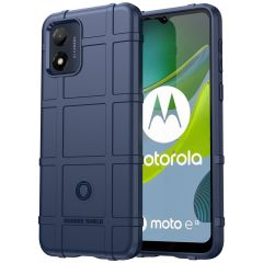 iMoshion Coque Arrière Rugged Shield Motorola Moto E13 - Bleu foncé