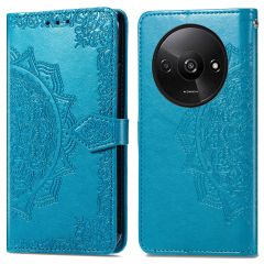 iMoshion Etui de téléphone portefeuille Mandala Xiaomi Redmi A3 - Turquoise