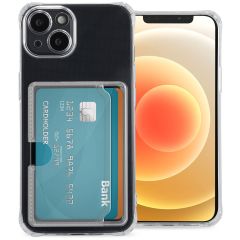 iMoshion Coque silicone avec porte-cartes iPhone 12 - Transparent