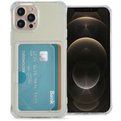 iMoshion Coque silicone avec porte-cartes iPhone 12 Pro Max - Transparent