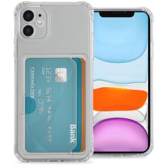 iMoshion Coque silicone avec porte-cartes iPhone 11 - Transparent