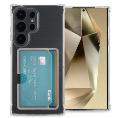 iMoshion Coque silicone avec porte-cartes Samsung Galaxy S24 Ultra - Transparent