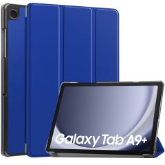 iMoshion Coque tablette Trifold Samsung Galaxy Tab A9 Plus - Cobalt Blue