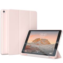Accezz Étui de téléphone portefeuille Smart Silicone iPad 9 (2021) 10.2 / iPad 8 (2020) 10.2 / iPad 7 (2019) 10.2 - Rose