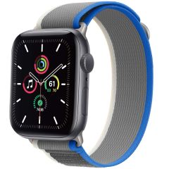 iMoshion Bracelet en nylon Trail Apple Watch Series 1-9 / SE / Ultra (2) - 42/44/45/49 mm - Blue Grey
