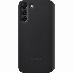 Samsung Original étui de téléphone portefeuille Clear View Galaxy S22 Plus - Black