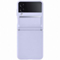 Samsung Coque en cuir Galaxy Z Flip 4 - Serene Purple