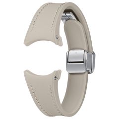 Samsung Bracelet en cuir hybride original D-Buckle Slim S/M Galaxy Watch 6 / 6 Classic / 5 / 5 Pro - Etoupe